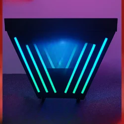 Bar DJing  Party Room  Acrylic Mobile Bar Table Voice-activated Mixing Table KTV Luminous DJ Desk