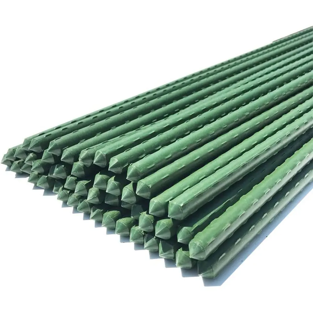 50-Piece 48-Inch Strong Tomato Plant Support Stakes for Outdoor Gardening