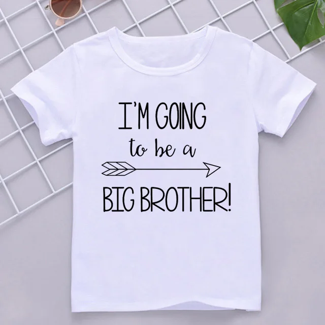 

Funny I'm Going To Be A Big Brother Again Kids Brother Matching Clothes Pregnancy Announcement T-Shirt For Boys Kids Clothes