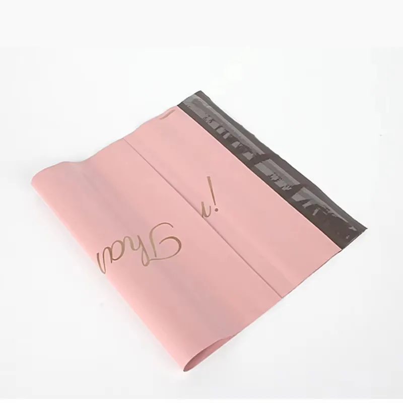 50pcs Pink Express Mailing Pouch THANK YOU Clothing Opaque Courier Parcel Bag Envelope Logistics Storage Bags