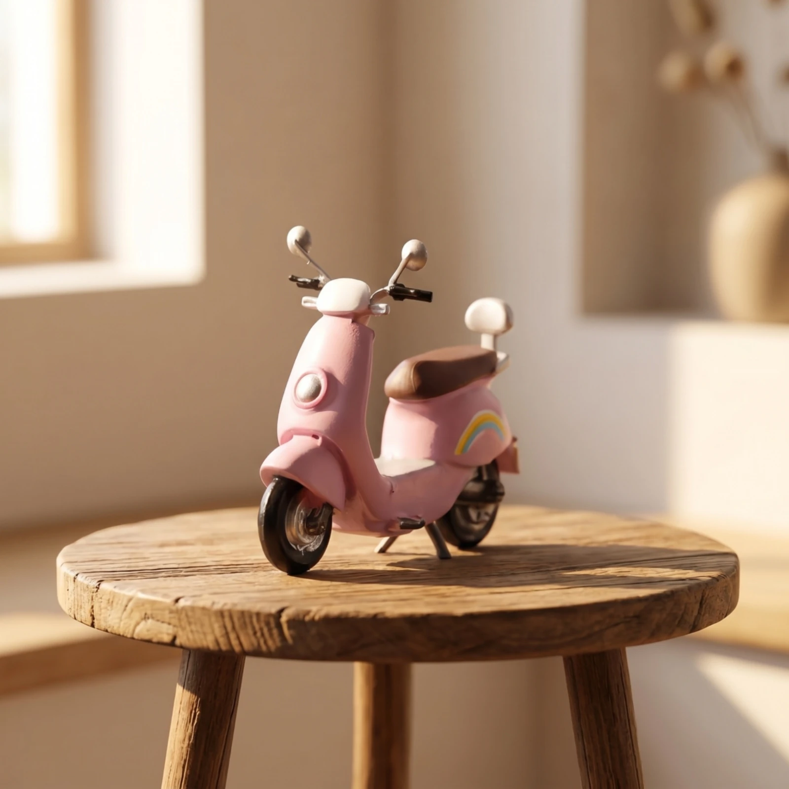 Miniature Scooter Retro Scooter Model Accessory Crisp Distortion-Clear for Collectors, Desk Decor, Diorama