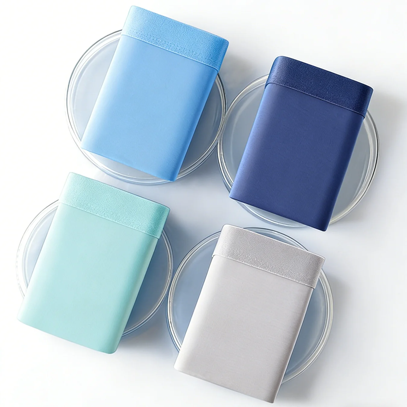 Random 5pcs/set Men's Ice Silk Underwear Breathable Summer Thin Trendy Large Size Pants Quick Drying Men Boxer Shorts