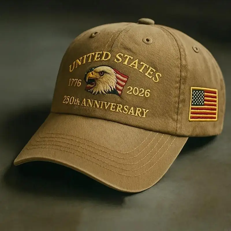 M6CD – chapeau du 250e anniversaire des états-unis, casquette Baseball patriotique réglable en coton imprimé pour hommes