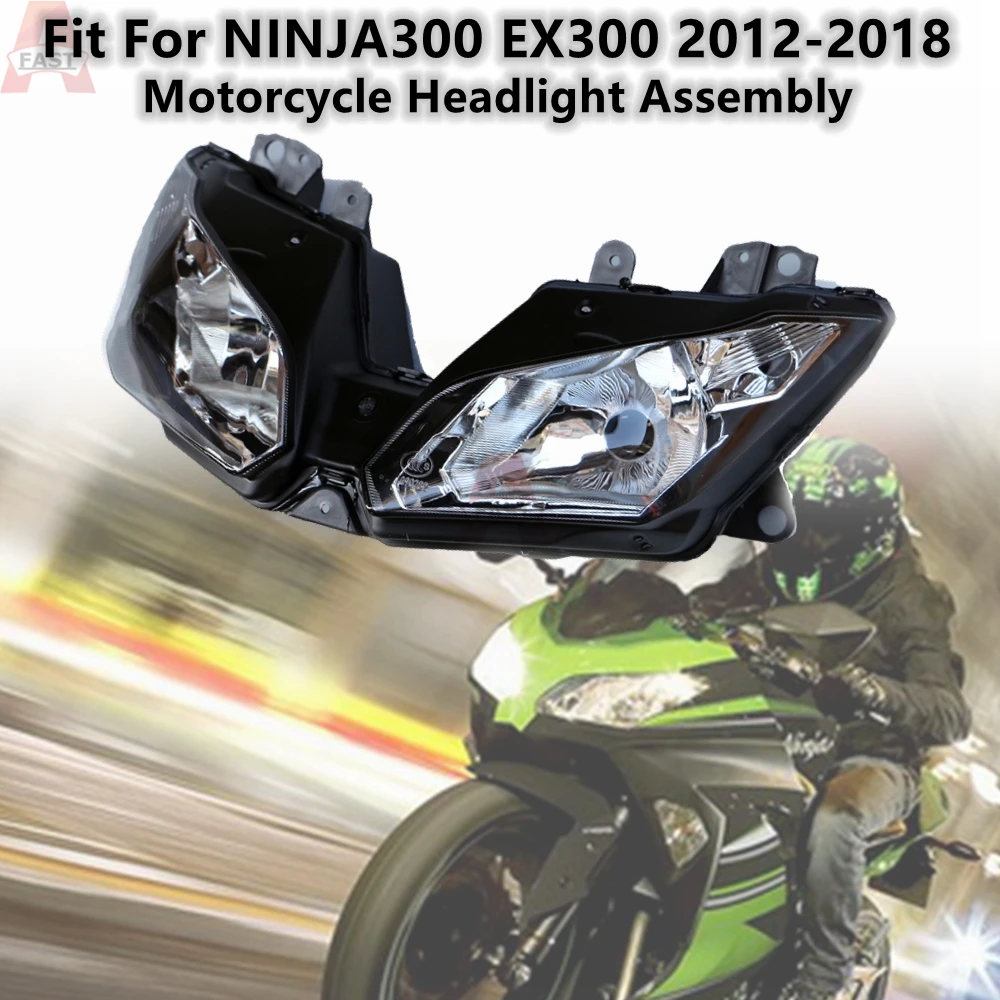 Фара в сборе для мотоцикла Kawasaki Ninja300 Ninja 250 EX300 2012-2018 EX 300 ZX300 фара головного света индикатор лампы