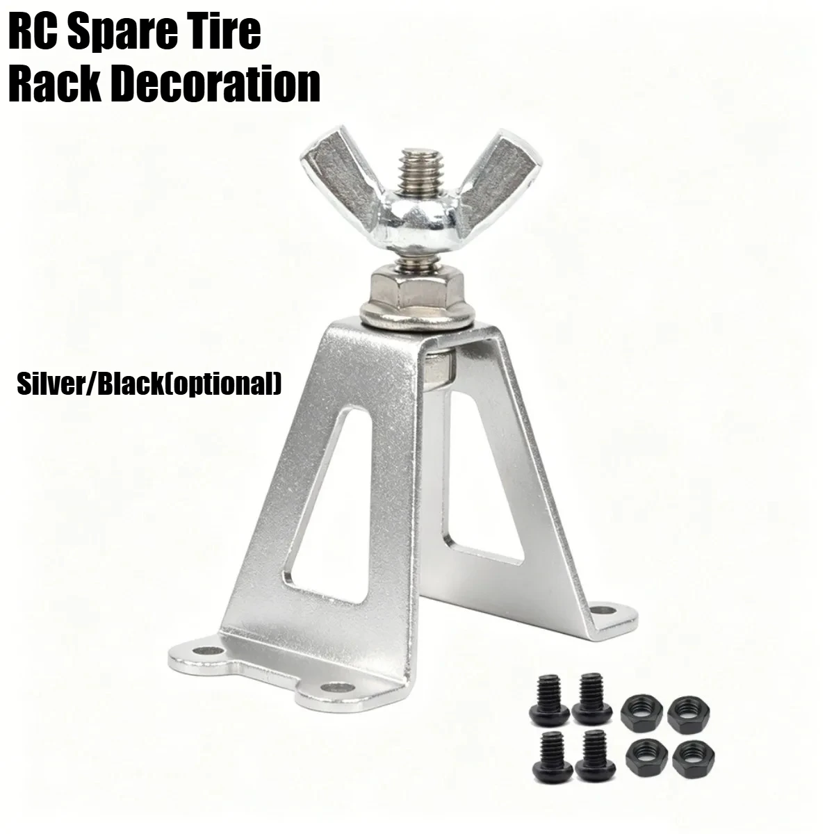 1/10 RC Spare Tire Carrier Rack for Traxxas TRX-4 Axial SCX10 Tamiya CC01 D90 Wrangler Body Rock Crawler Decor Upgrade
