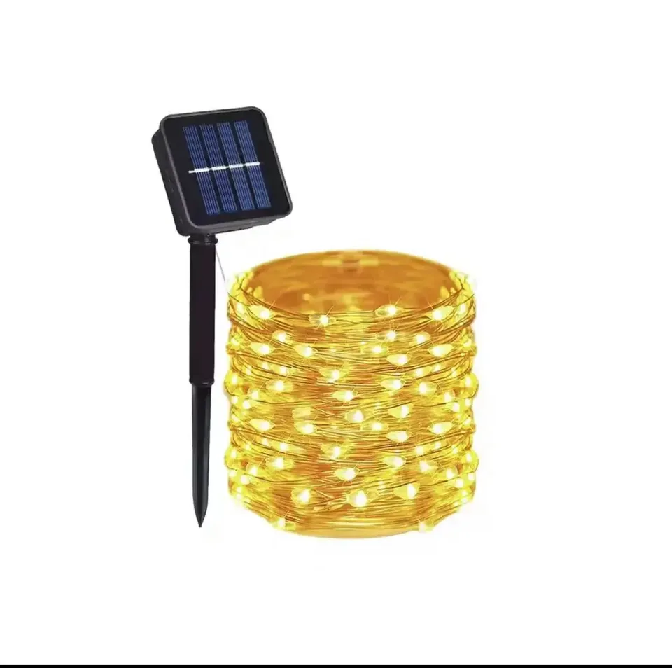  Solar Led Light Outdoor Christmas Lights 8Modes Copper Wire Fairy Garland Lamps Waterproof Garde Tree Decor 