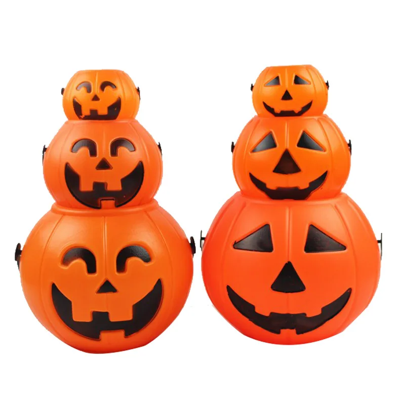 Halloween decorations Halloween pumpkin candy tank kindergarten children\'s toys portable lantern pumpkin barrel props