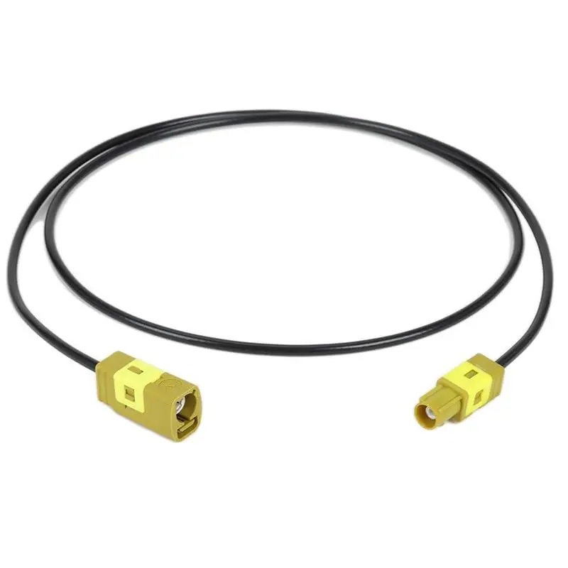 FAKRA Male to Female HD Video Extension Cable 50CM, FAKRA Z to Z Connector for Car GPS Antenna Radio GPS System