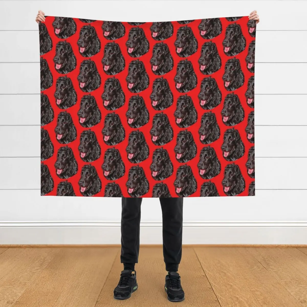 

Black Cocker Spaniel Throw Blanket Sofas Giant Sofa Luxury Designer Blankets