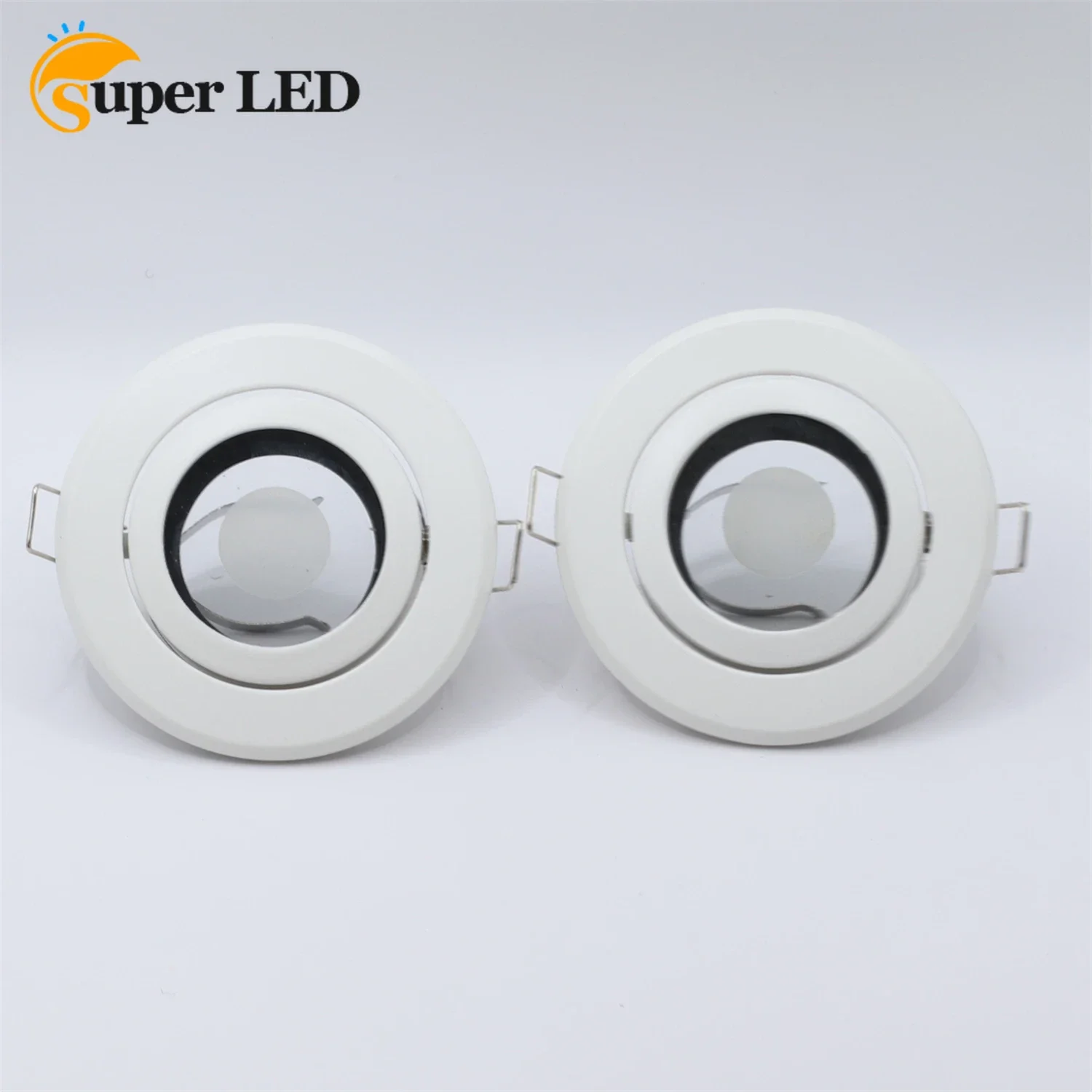 LED Waterproof Spotlight Bracket Surface Ring Embedded Cut Hole 85mm Frame Lamp Holder Lampshade Downlight