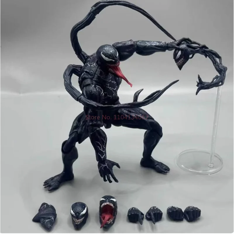 Shf Venom 2 Symbiote Marvel Universe Extraordinary Spider Man Venom Legend Series Action Movable Movie Figurine Model Toy