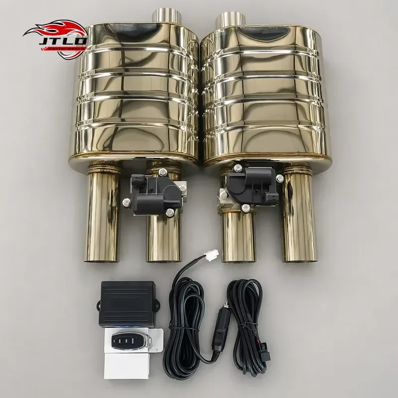 2 Inch Perforated Tube Internal Resonator Exhaust Muffler Clamp 201 304 Stainless Steel 1.5mm Thickness Universal Remote