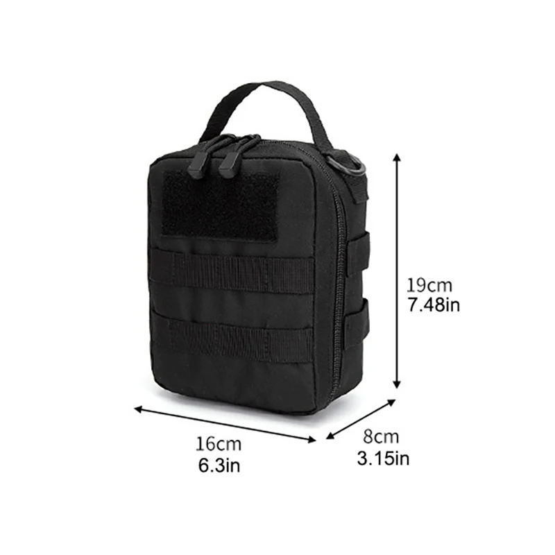 Multifunctional MOLLE Tactical IFAK Medical Pouch Portable Outdoor Emergency First Aid Kit Survival Tool Storage Bag With Patche