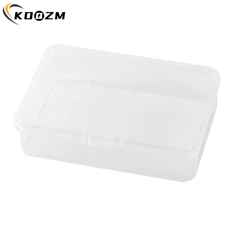 1PCS Transparent New Mini Plastic Storage Box Photocards Small Card Storage Box Desk Organizer Box Classification Box Stationery