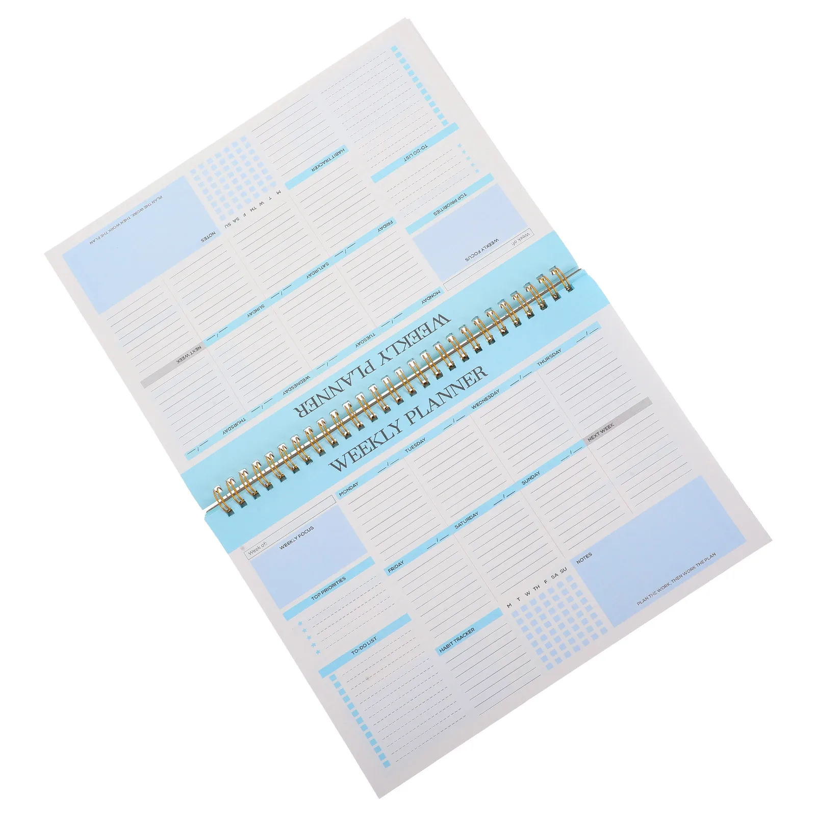 Weekly Planner Spiral Notebook Paper Cover B5 Work Life Organizer Weekly Notepad Task Projects Planner