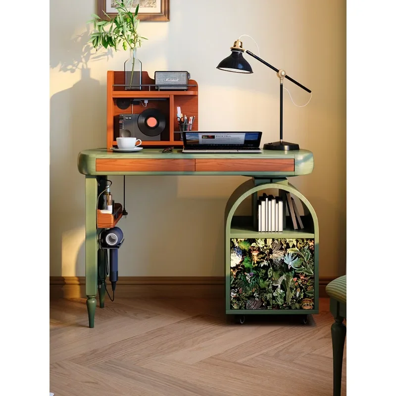 

French antique desk hole board shelf, desk, French retro desk