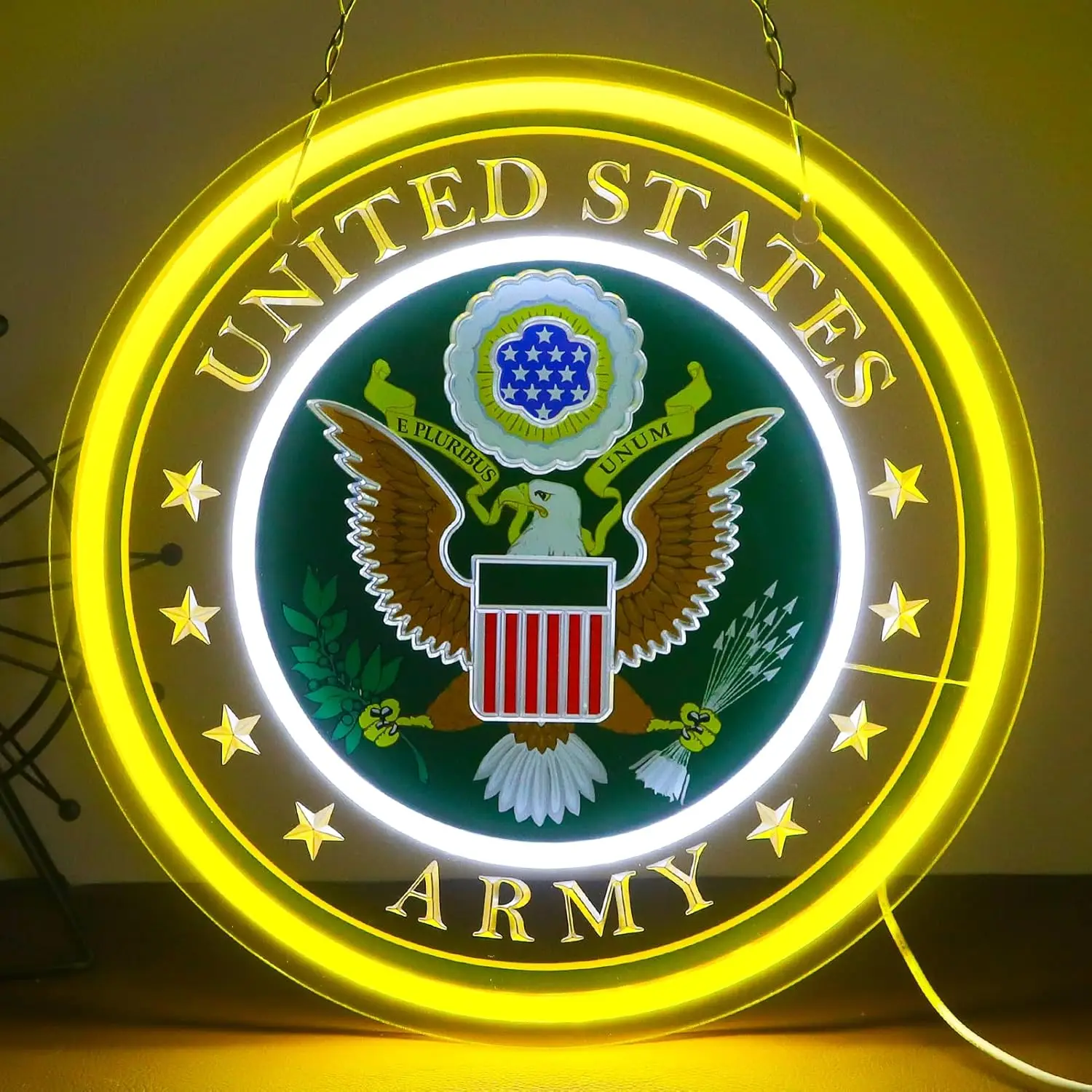 

Неоновая вывеска в военном стиле, настенный светильник, USB LED неоновая лампа для клуба, бара, вечеринки, игровой комнаты, спальни, декор, подарок