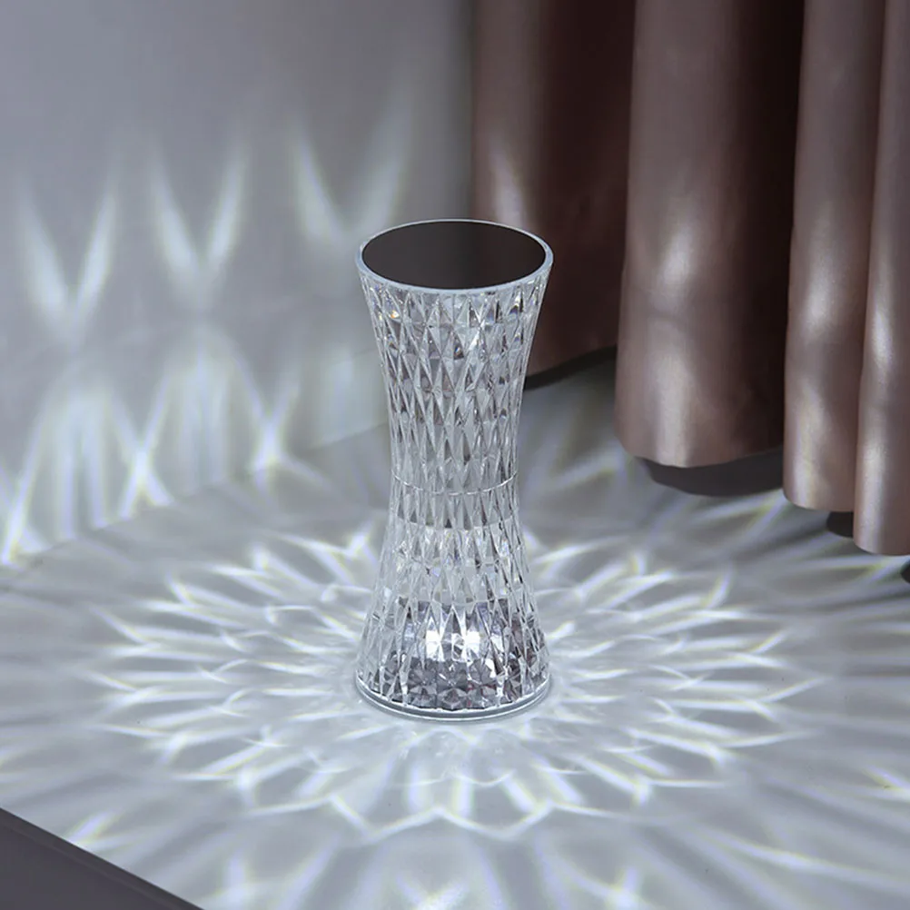 

Acrylic Small Table Lamp LED Night Light 16 Led Lamp Colors Touch Remote Control Bedroom Decor Home Accessories