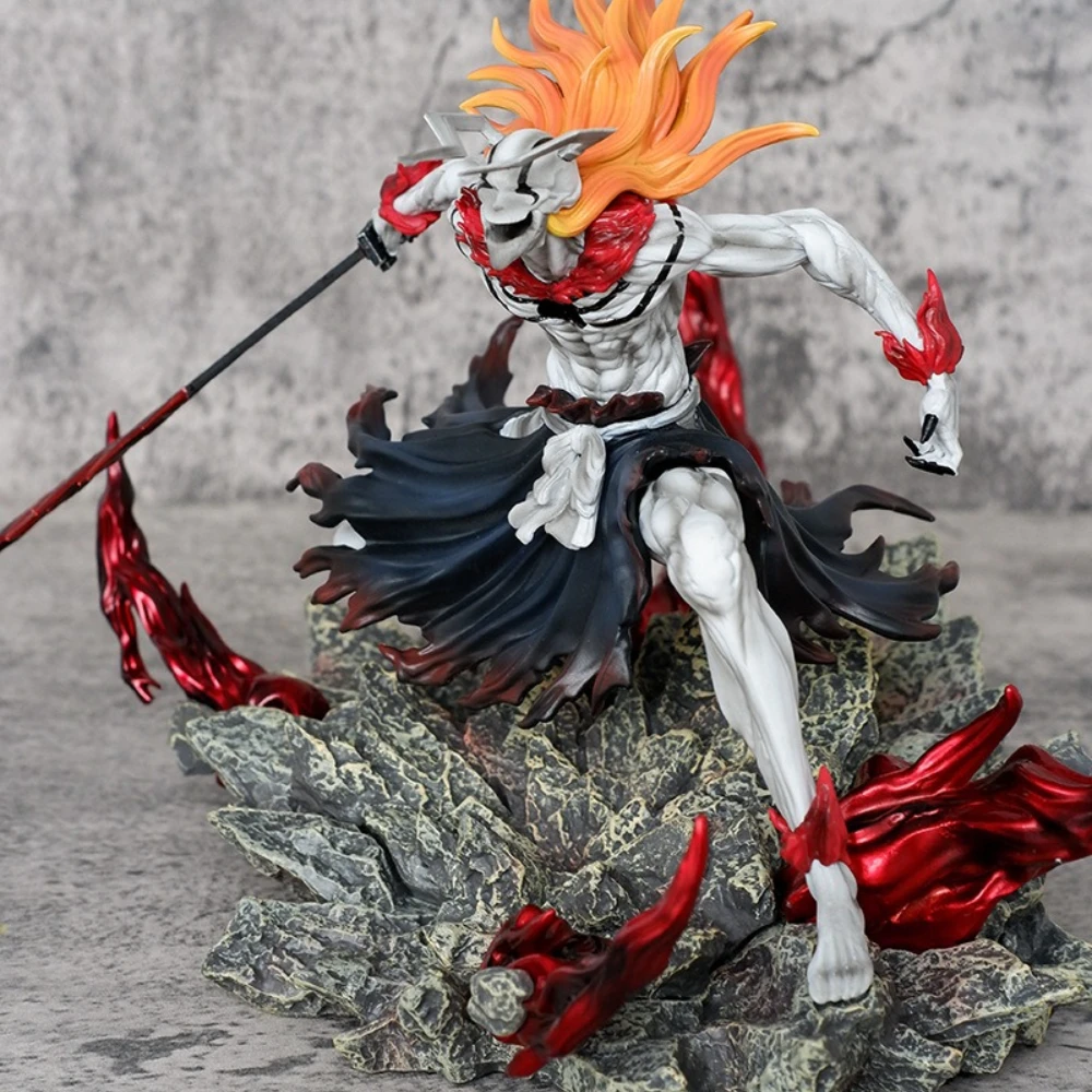 반다이 블리치 불혼 이치고 2.0 스태츄 22cm 할로우 마스크 액션 피규어 성인용 애니메이션 데스크탑 장식 선물