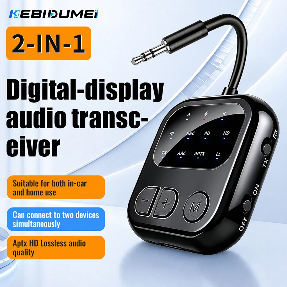 adaptador-transmissor-receptor-de-Audio-bluetooth-60-kebidumei-com-microfone-e-conector-de-35mm-display-lcd-para-carro-celular-fones-de-ouvido-alto-falante-tv
