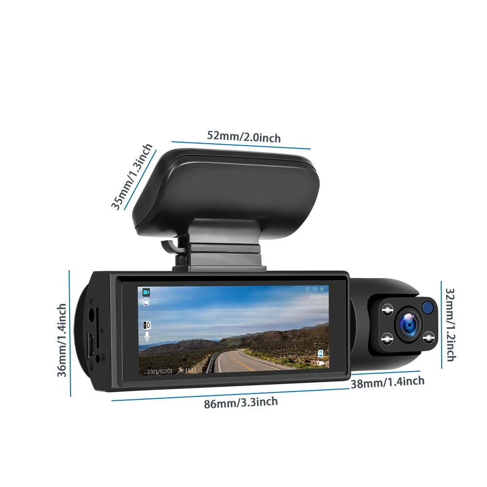 

440P HD WiFi Dash Cam For Car DVR Camera Video Recorder Auto WDR Voice Control Wireless 24H Parking Mode