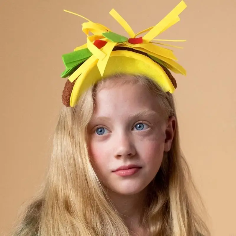 

270D Жизненный желтый хэллоуин на головном повязке Регулируемая удобная косплей головной убор головной убор аксессуар для убора