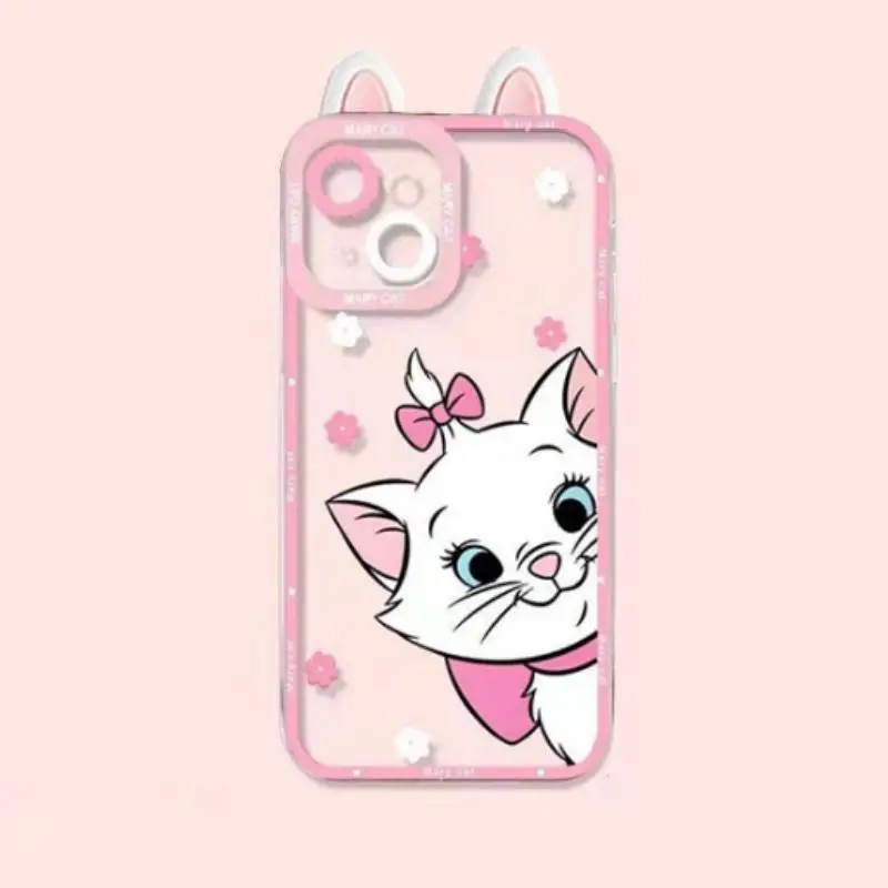 Cute Mary Cat Ears Case for Infinix Note 30 40 30i Hot 40 Pro 30 Play 30i Tecno Spark 10 20 POVA 3 4 5 Pro Camon 19 Neo Cover