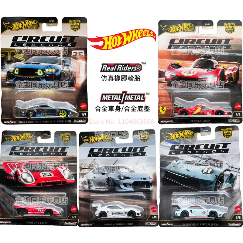 

Оригинальная серия Hot Wheels Premium Car Culture Circuit Legends 1:64 Ferrari 499P Porsche 911 GT3, литая под давлением модель автомобиля, подарочная игрушка