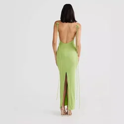 Europe and the United States women's sexy evening dresses wrinkled slant shoulder straps strapless backpack hip long dresses