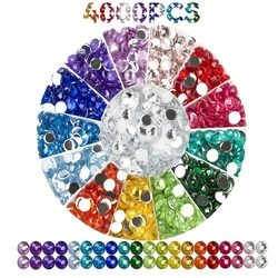 4000pcs/Set Diamond Painting Crystal Beads Only Random Color Each 200pcs Total 20 Colors Diamond Art Replacements Beads