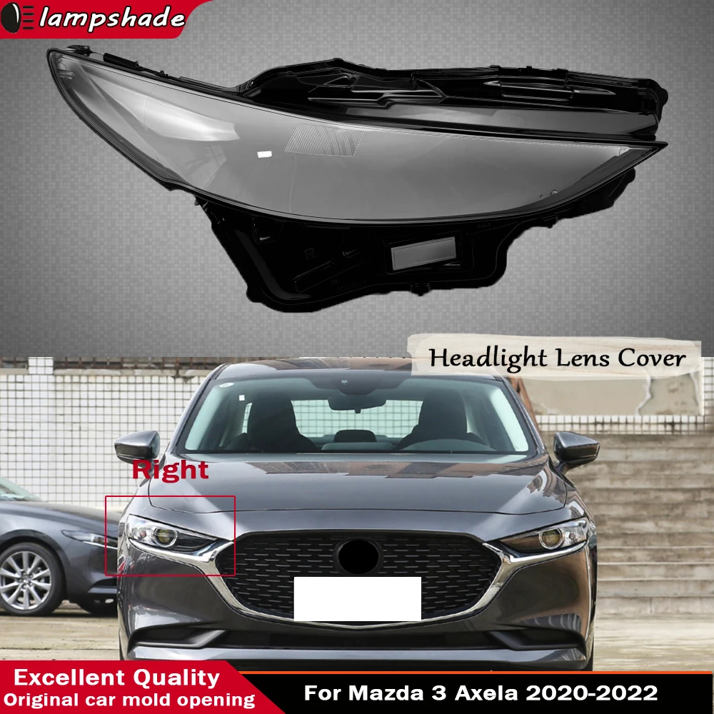 Headlamp Transparent Cover Headlight Shell Lampshade Case Plexiglass Replace Original Lens For Mazda 3 Axela 2020 2021 2022
