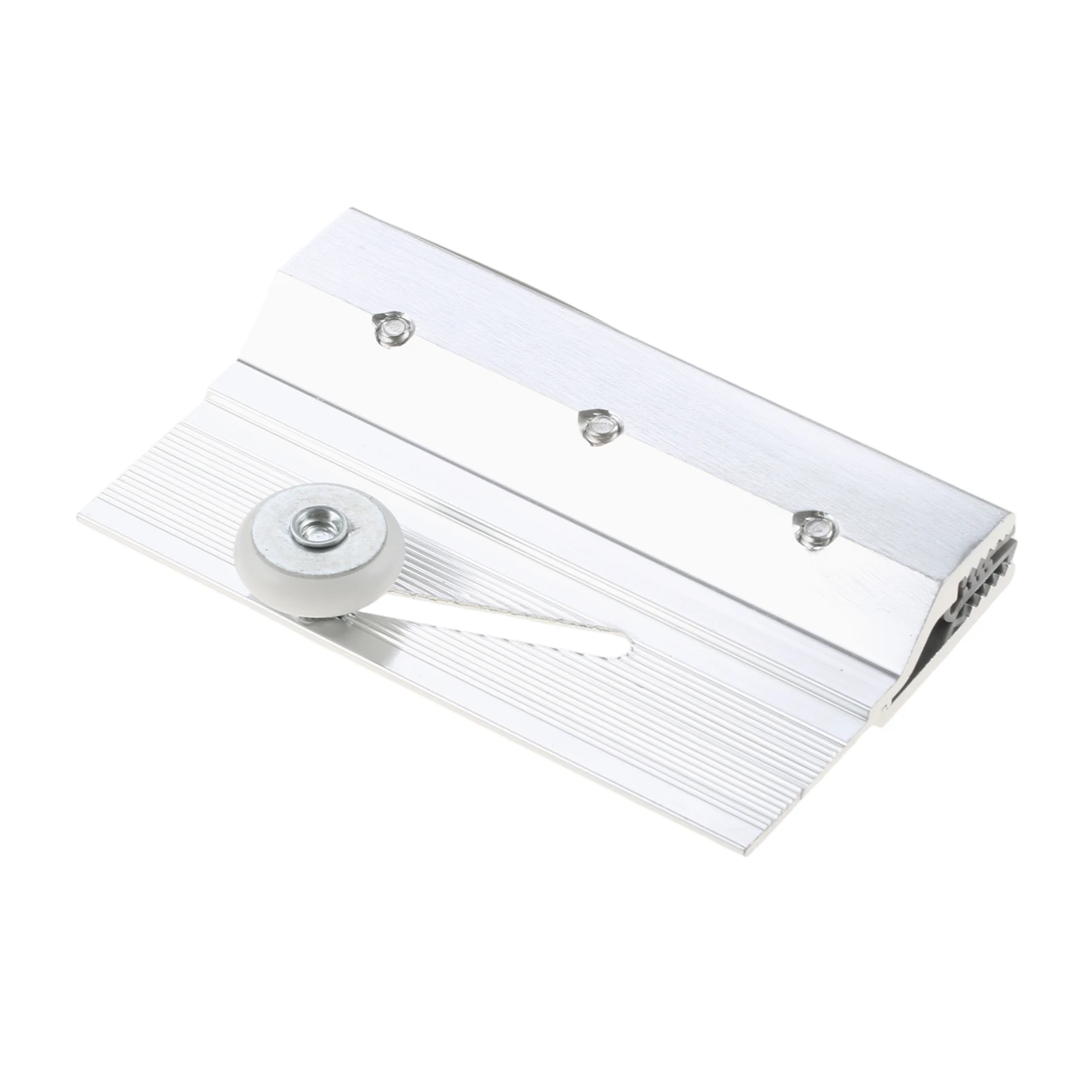 4pcs Aluminum Frameless Shower Door Roller Assemblies 3/4inch Ball Bearing Round Wheel for Glass Panels Up To 1/4 Inch Thick