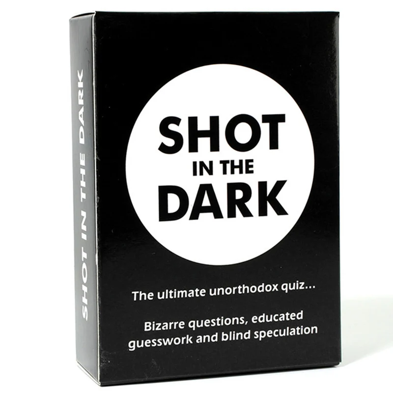 Shot In The Dark Card Game The Ultimate Unorthodox Quiz Game Fun Family For Adults Kids Party Game For Travel Board Games Night