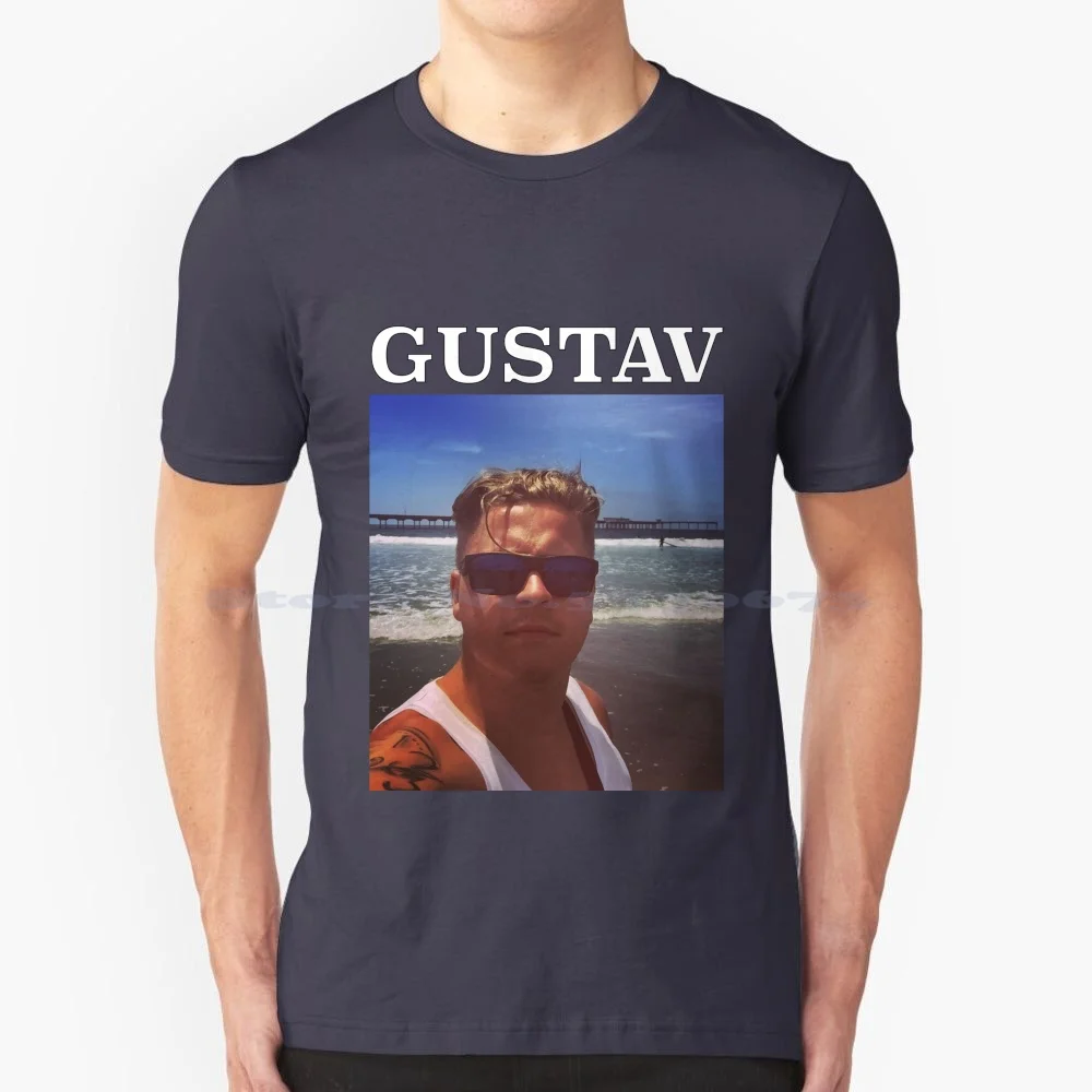 Gustav Sch ? Fer Inspiration Roukeys T Shirt 100% Cotton Tee Gustav Schafer Tokio Hotel Music Drummer