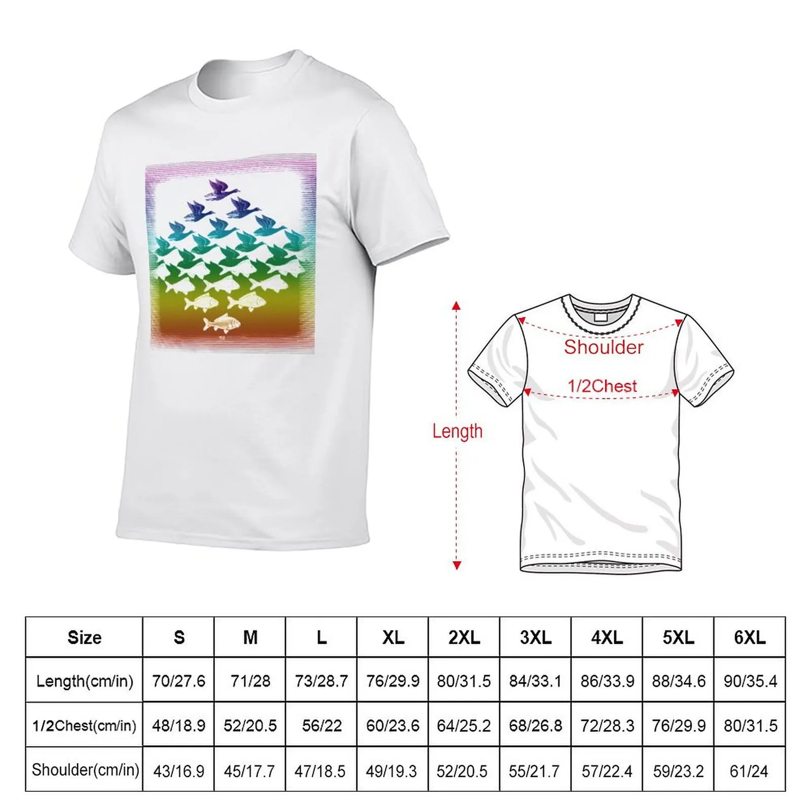 Souvenir from Netherlands:Escher T-Shirt shirts graphic tee blanks plain t shirts men