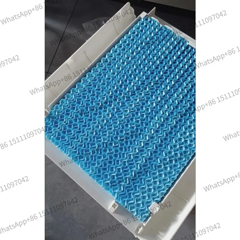 new 1pcs For Midea air conditioning fan accessories kraft paper wet curtain AC120-17ARW 262*352*40mm blue Air Conditioner Parts