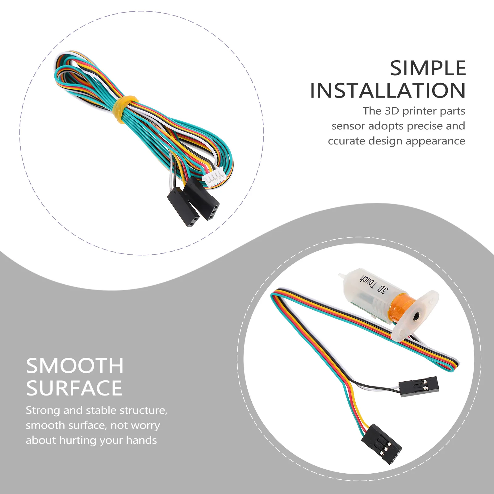 

Auto Bed Leveling Sensor Precise Design 3D Printer Parts Technology Intensive Practical 3D Printing Accessories