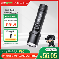 Nextorch  P80 1600 lumensRechargeable high brightnes Tactical Flashlight , LED Law Enforcement Outdoor Sports Fishing Camping