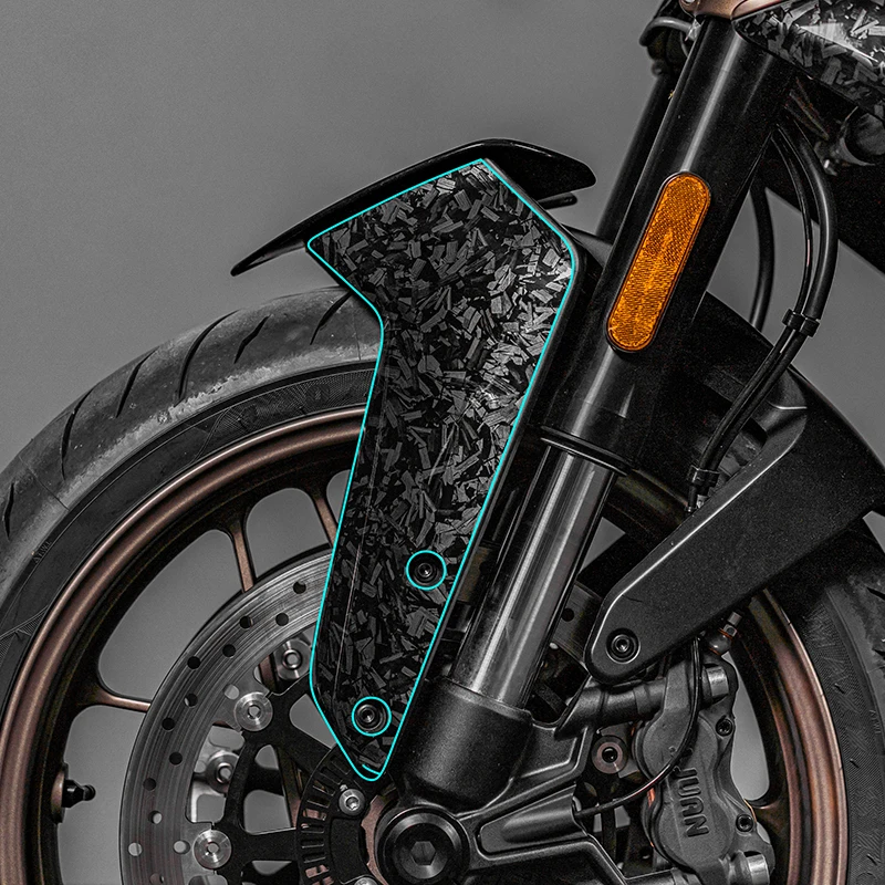 Suitable for 23-25 CFMOTO 800NK Forged Carbon Fiber Tank Stickers 3M Adhesive High-Fit Anti-Scratch Mod Accessories