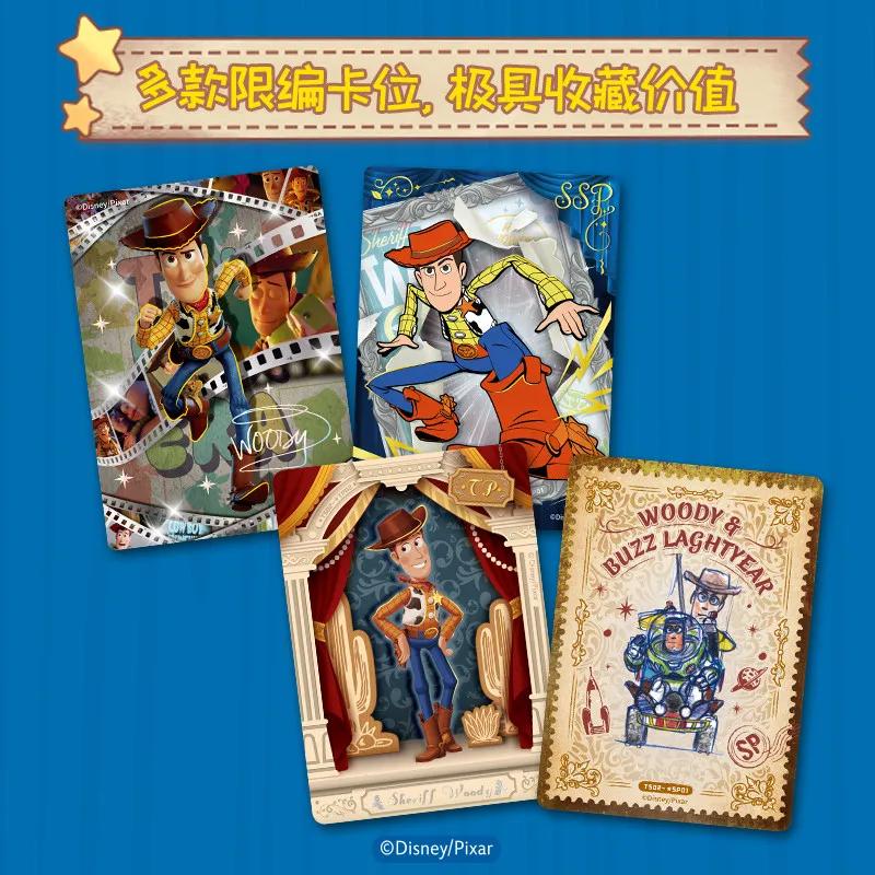 CARD.FUN NEW Disney Toy Story Collectible Trading Cards Official Movie Merchandise Mini Cards Designer Toys Surprise Gift
