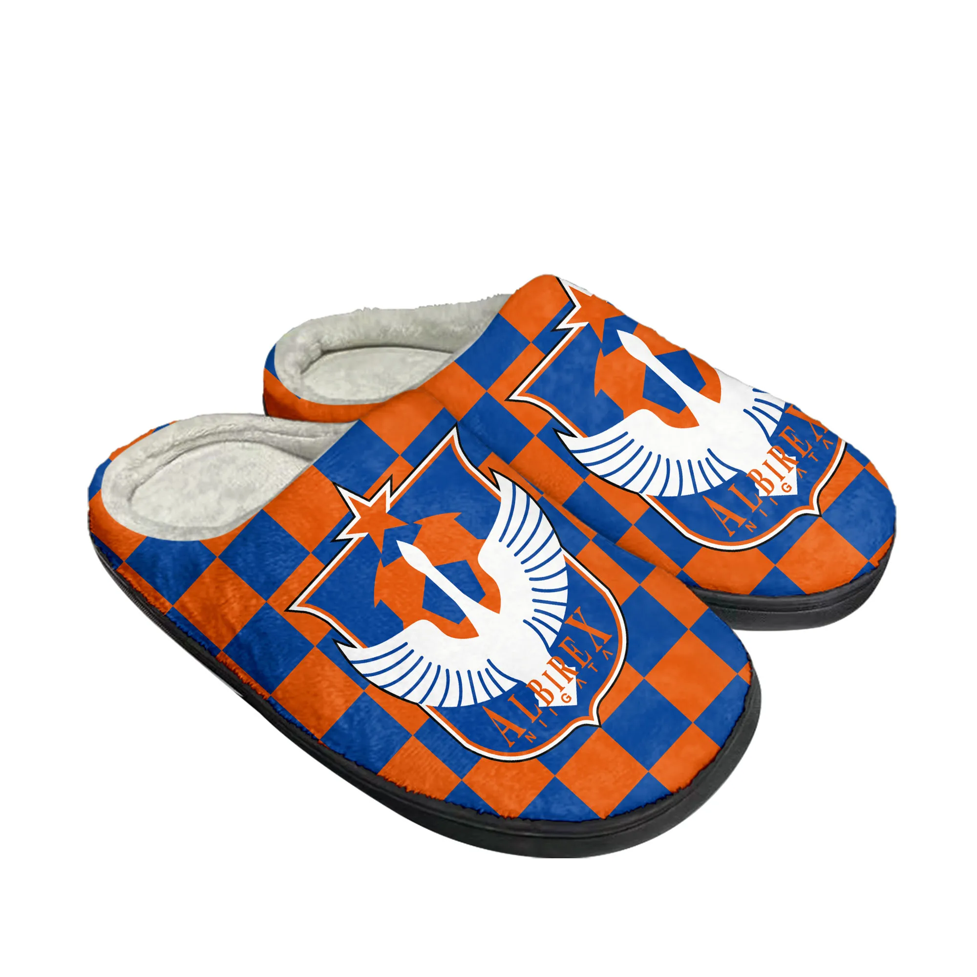 Albirex Football Home Cotton Slippers Mens Womens Plush Bedroom Casual Keep Warm Shoes Thermal Indoor Slipper Customized DIY