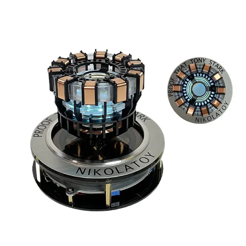 Black Magnetic Levitation Metal Mini Technology Creative Cool Desktop Beautifully Decorated Ornamental Collection Gift Toy Model