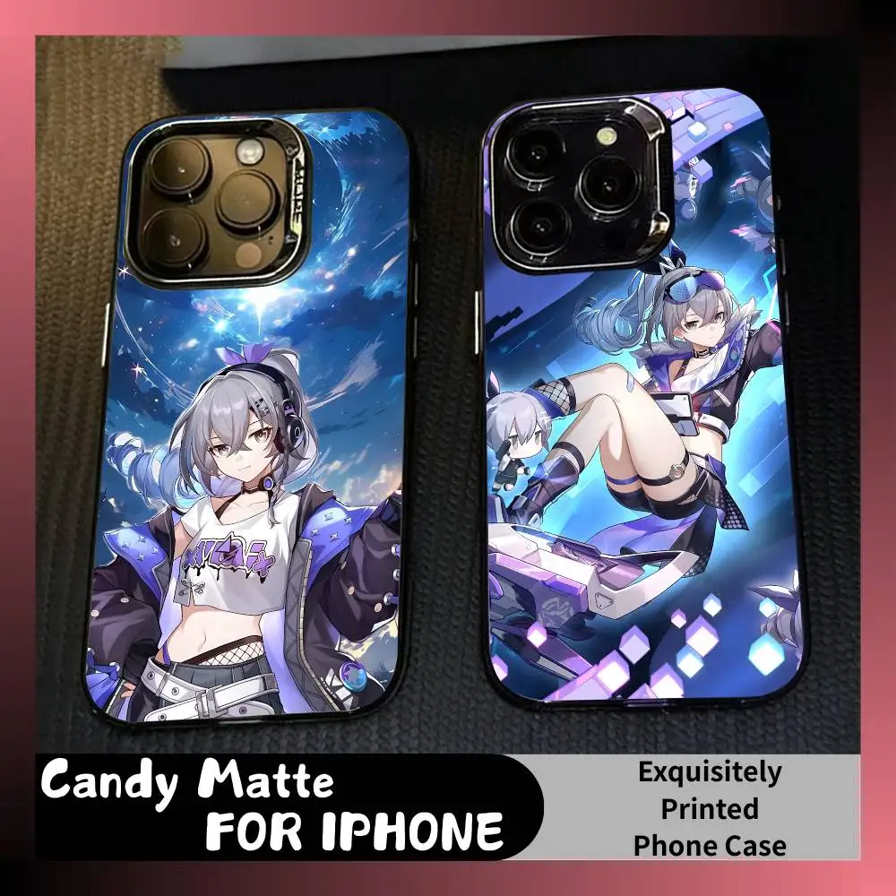 

Hacker Queen Game Star S-Silver W-Wolf Phone Case For iPhone 16 17 15 14 12 13 Pro Max Black Candy Matte Shockproof Cover