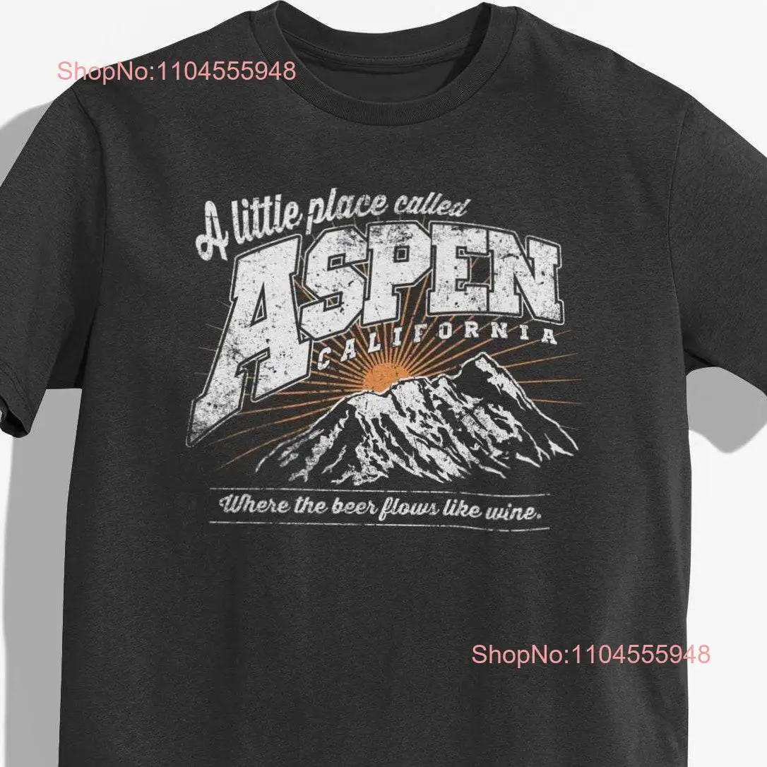 Dumb and Dumber T Shirt A Little Place Called Aspen California Jim Carrey 90s Cult Movie for  long or short sleeves