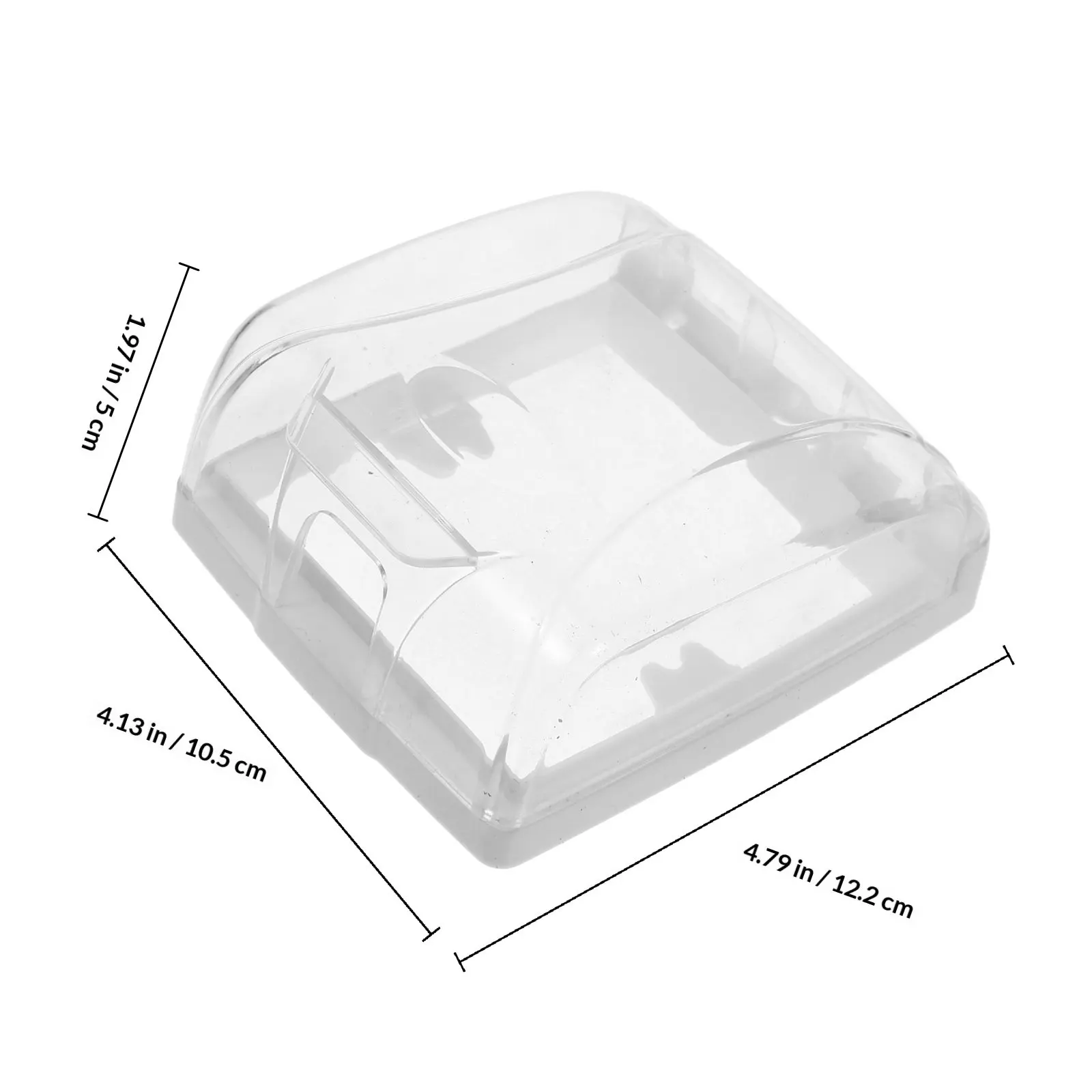 Doorbell Rain Shield Large Transparent Waterproof Cover Weatherproof Protector for Outdoor Doorbell Button Chime view 3