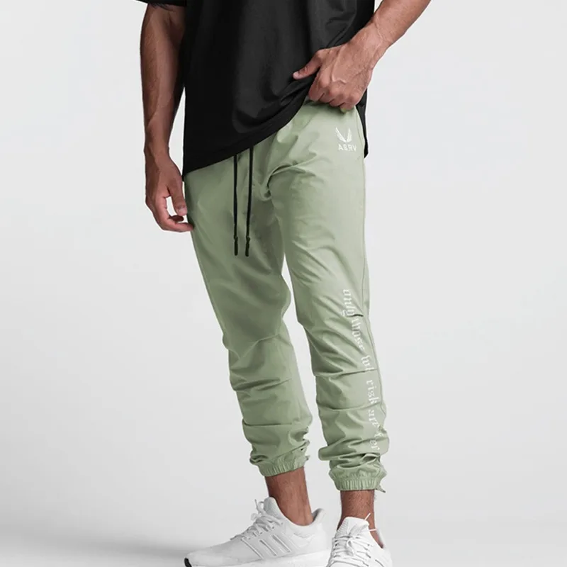 

Мужские летние быстросохнущие повседневные спортивные брюки для фитнеса, бега, тренировок, уличные спортивные штаны