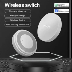 PTX Smart Switch Wireless Mini Switch Key Bluetooth Connection Remote Button smart Home Security Work With Xiaomi Mi home App