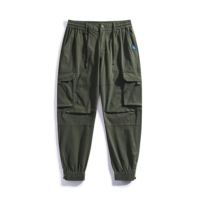 Youth Outerwear Workwear Pants Premium Look Trendy Loose Fit Multi-Pocket Chinos for Men