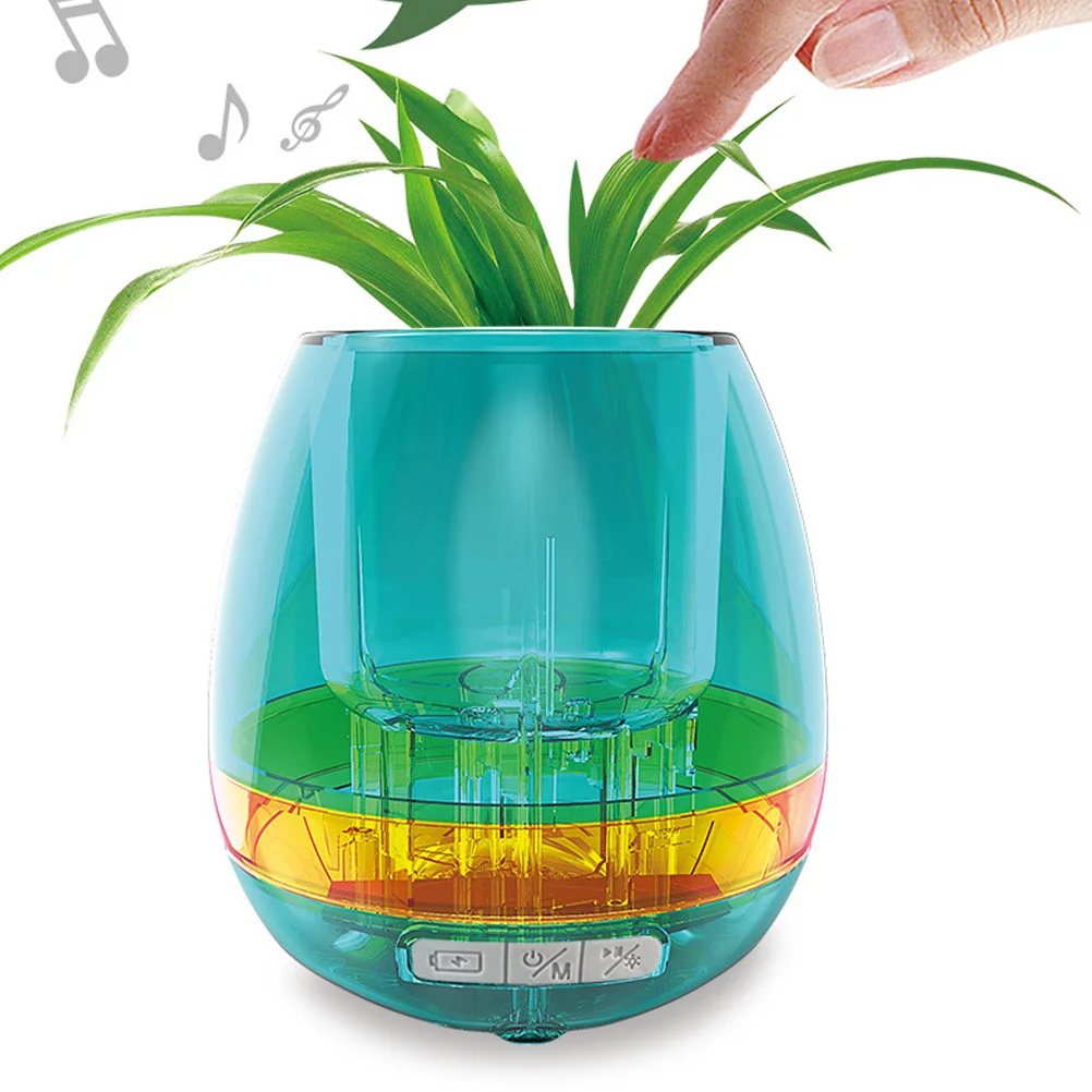 

1Pcs Scientific Experiment Set Music Touching Flowerpot Educational Creative Kids Flower Pot Plaything Blue Kids Flowerpot Toy