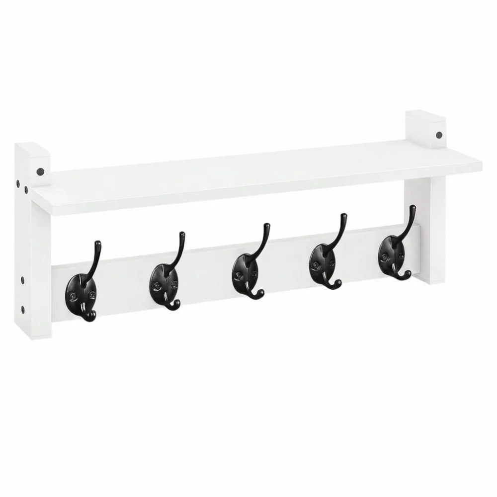 Solid Wood Wall-Mounted Floating Storage Shelf Space-Saving Wall-Hanging Structure Solid Wood Decor Display Rack